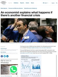An Economist Explains What Happens If There&rsquo;s Another Financial Crisis