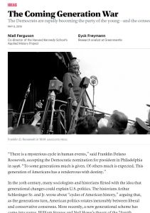 The Coming Generation War