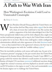 A Path to War With Iran