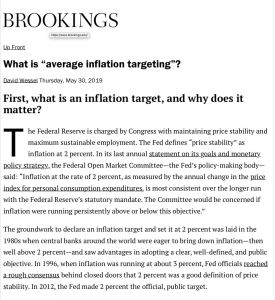 What Is &ldquo;Average Inflation Targeting&rdquo;?