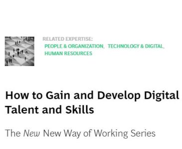 How to Gain and Develop Digital Talent and Skills