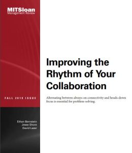 Improving the Rhythm of Your Collaboration