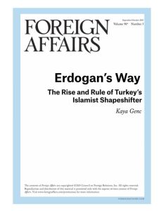 Erdogan&rsquo;s Way