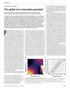 The Global Tree Restoration Potential