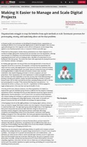 Making It Easier to Manage and Scale Digital Projects