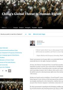 China&rsquo;s Global Threat to Human Rights