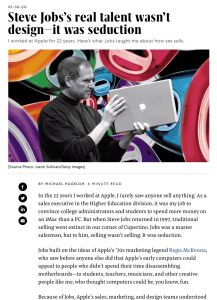Steve Jobs&rsquo;s Real Talent Wasn&rsquo;t Design &ndash; It Was Seduction