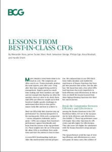 Lessons from Best-In-Class CFOs