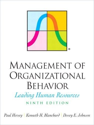 Management of Organizational Behavior cover