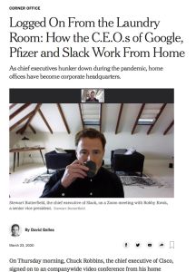 Logged on from the Laundry Room