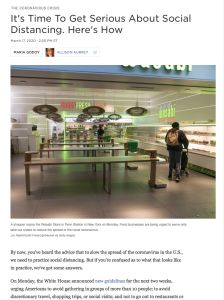 It&rsquo;s Time to Get Serious About Social Distancing. Here&rsquo;s How.