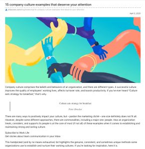 15 Company Culture Examples that Deserve Your Attention