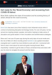 Get ready for the 'Novel Economy' and recovering from COVID-19 fallout