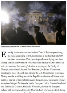 America’s Democratic Unraveling