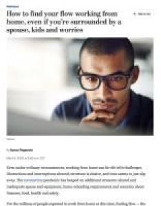 C&oacute;mo encontrar su ritmo trabajando desde casa, incluso si su c&oacute;nyuge, hijos y preocupaciones lo rodean