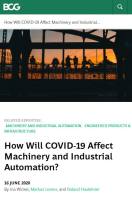 How Will COVID-19 Affect Machinery and Industrial Automation?