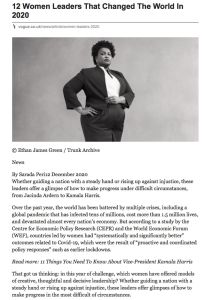 12 Women Leaders That Changed the World in 2020