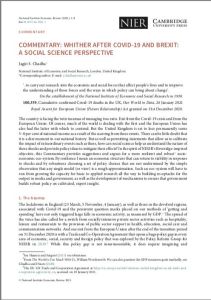 Whither after COVID-19 and Brexit