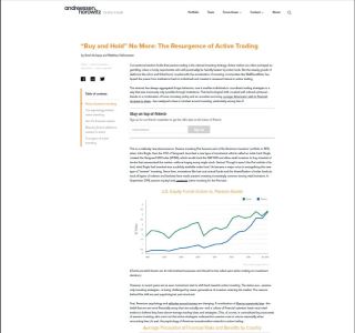 &ldquo;Buy and Hold&rdquo; No More