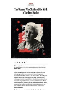 The Woman Who Shattered the Myth of the Free Market