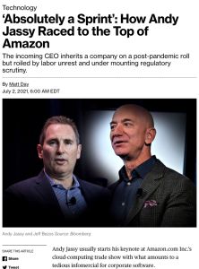 &ldquo;Absolutely a Sprint&rdquo;: How Andy Jassy Raced to the Top of Amazon