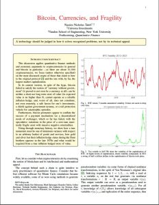 Bitcoin, Currencies, and Fragility