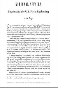 Bitcoin and the U.S. Fiscal Reckoning