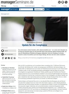 Update für die Compliance