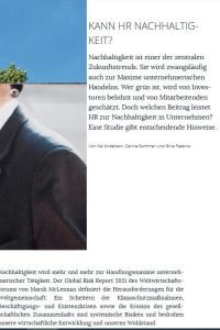 Kann HR Nachhaltigkeit?
