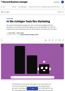 Die richtigen Tools fürs Marketing