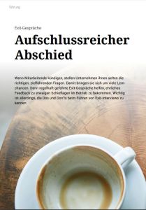 Aufschlussreicher Abschied