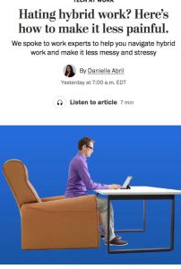 Vous d&eacute;testez le travail hybride ? D&eacute;couvrez comment le rendre plus agr&eacute;able.