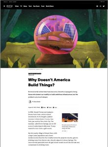 Why Doesn&rsquo;t America Build Things?