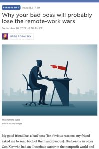 Why Your Bad Boss Will Probably Lose the Remote-Work War