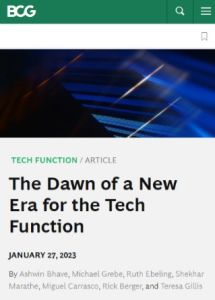The Dawn of a New Era for the Tech Function