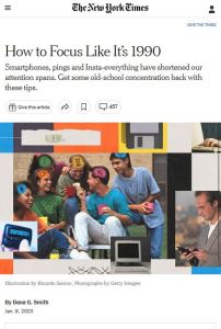 Retrouvez une capacit&eacute; de concentration comme dans les ann&eacute;es 1990