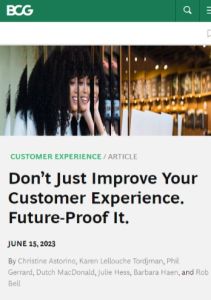 Don&rsquo;t Just Improve Your Customer Experience. Future-Proof It.