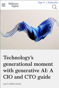 Technology&rsquo;s generational moment with generative AI