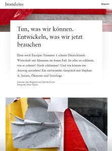 Tun, was wir k&ouml;nnen. Entwickeln, was wir jetzt brauchen