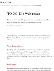 To Do: Die Welt retten