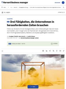 Drei Fähigkeiten, die Unternehmen in herausfordernden Zeiten brauchen