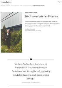 Die Einsamkeit der Pioniere