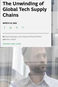 El desmoronamiento de las cadenas de suministro tecnol&oacute;gicas mundiales