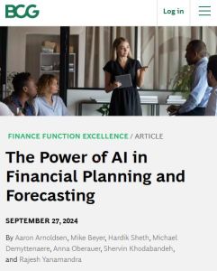 The Power of AI in Financial Planning and Forecasting