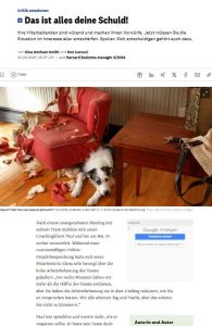 Das ist alles deine Schuld!