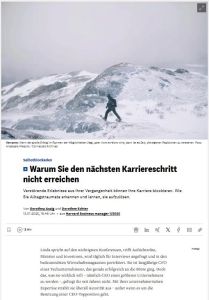 Warum Sie den n&auml;chsten Karriereschritt nicht erreichen