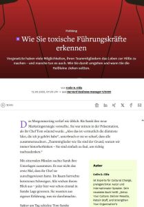 Wie Sie toxische F&uuml;hrungskr&auml;fte erkennen