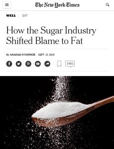 How the Sugar Industry Shifted Blame to Fat