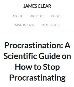 Procrastination