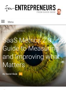 SaaS Metrics 2.0